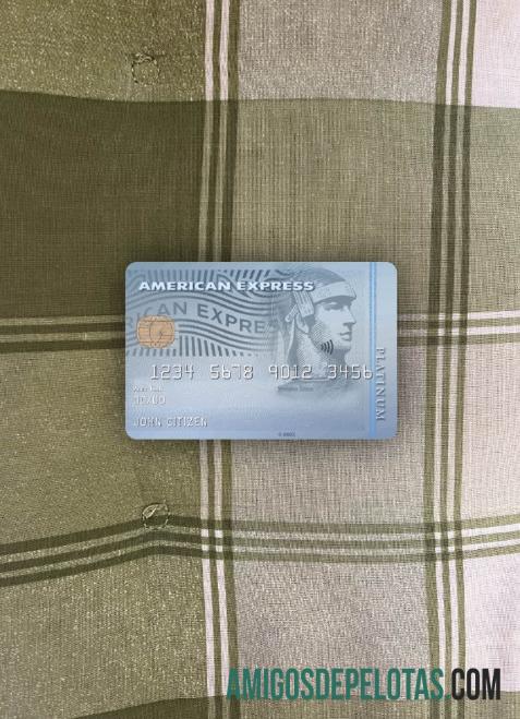 EUA Carrington Mortgage Services Bank AMEX Platinum Card Photolook Front exemplo